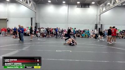 132 lbs Placement (4 Team) - Liam Dwyer, Empire vs Barrett Keiffer, Steller Trained Black Sun