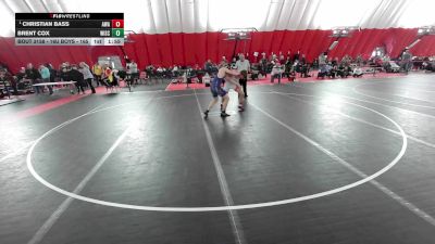 16U Boys - 165 lbs Quarters - Christian Bass, Askren Wrestling Academy vs Brent Cox, Wisconsin