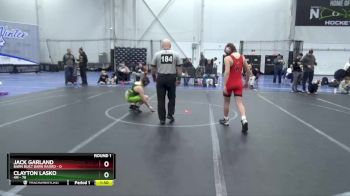 110 lbs Round 1 (4 Team) - Clayton Lasko, 4M vs Jack Garland, Barn Built Barn Raised