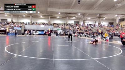 Girls 138 lbs Cons. Round 3 - Jocelyn Kolozsy, Montgomery Central High School vs Delilah Queen, Maryville High School