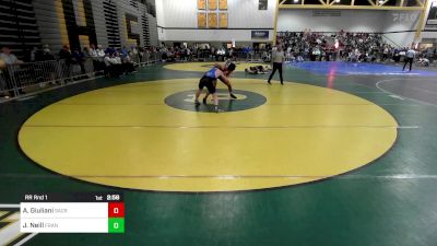 157H lbs Rr Rnd 1 - Alex Giuliani, Sacred Heart vs Jake Neill, Franklin&Marshall