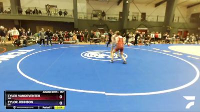 157 lbs Champ. Round 1 - Tyler Vandeventer, WA vs Tylor Johnson, OR