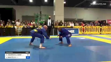 CARL WARREN G. SIMS vs JAMES WHYTE IV 2021 World Master IBJJF Jiu-Jitsu Championship