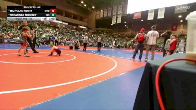 55 lbs Champ. Round 1 - Sebastian Mowrey, Spartan Wrestling Academy vs Nicholas Henry, Benton Parks Youth Wrestling