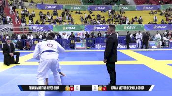 Kauan Victor De Paula Souza vs Renan Martins Alves Silva 2025 Brasileiro Jiu-Jitsu IBJJF
