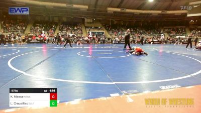 67 lbs Round Of 16 - Kyler Meese, Hawks WC Lincoln, Ne vs Liam Crousillac, Gulf Coast Wrestling Club