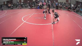 44 lbs Finals (8 Team) - Weston Olvera, Ares Black vs Nelson Zwanziger, Untouchables