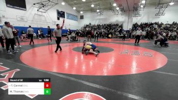 131 lbs Round Of 32 - Tobias Carmel, Collegiate vs Majesty Thomas, Eagle Academy