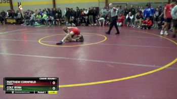 126 lbs Champ. Round 1 - Matthew Cornfield, Marist vs Colt Ryan, St Paris Graham