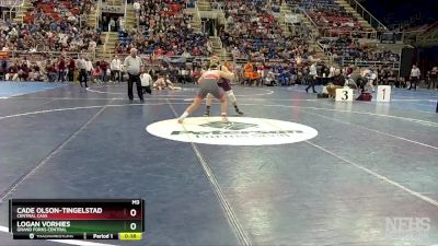 172 lbs Cons. Round 2 - Cade Olson-Tingelstad, Central Cass vs Logan Vorhies, Grand Forks Central