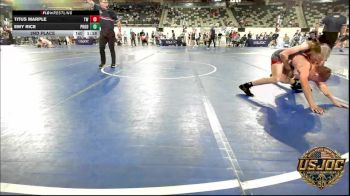 96 lbs 2nd Place - Titus Marple, Tuttle Wrestling vs Emy Rice, Prodigy Elite Wrestling