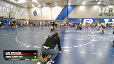 36 lbs 3rd Place Match - Knox Barnhurst, Grantsville Wrestling Club vs Greyson Hortman, Champions Wrestling Club