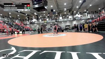 138 lbs Consolation - Scarlett Webb, Sperry HS Girls vs Kambrie Koester, Tecumseh HS Girls