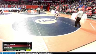 1A 126 lbs Cons. Round 1 - Danny Tay, Colfax (Ridgeview) vs Oakley Rivera, Wilmington