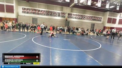 80 lbs Quarterfinal - Brigham Anderson, American Fork Cavemen vs Emerson Haycock, Charger Wrestling Club