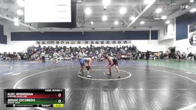 138 lbs Cons. Round 3 - Sergio Escobedo, Bishop Amat vs Alec Avedissian, Harvard Westlake