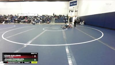 125 lbs Quarterfinal - Ethan Guillermo, Menlo College vs Jovanni Evangelista, Hope International University