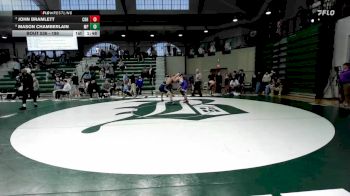 190 lbs Semifinal - Mason Chamberlain, Malvern Prep vs John Bramlett, Christian Brothers High