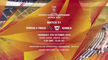 TTO vs KOR | 2018 FIVB Women's World Championships