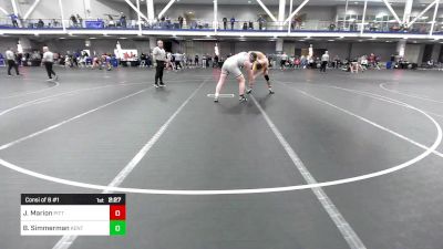 285 lbs Consi Of 8 #1 - Juliano Marion, Pittsburgh vs Brenttan Simmerman, Kent State