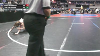 7A 106 lbs Cons. Round 3 - Dalton Godwin, Baker HS vs Jackson Woolsey, Huntsville