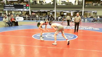 4 - 106 lbs Cons. Round 2 - Harold Dahl, Jamestown vs Owen Bond, James Wood