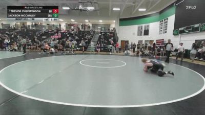 138 lbs Semifinal - Jackson McCurley, Shelton Wrestling Academy vs Trevor Christenson, Bobcat Wrestling