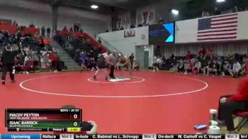 Round 3 - Isaac Barrick, Beckman Catholic vs Macoy Peyton, West Delaware, Manchester