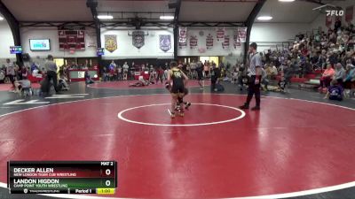 Quarterfinal - Decker Allen, New London Tiger Cub Wrestling vs Landon Higdon, Camp Point Youth Wrestling