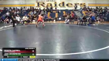 170 lbs Cons. Round 2 - Demetri Cantrell, Eleanor Roosevelt vs John Grundmeyer, Norco