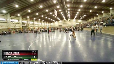 71 lbs Cons. Semi - Deklynd Harris, Stout Wrestling Academy vs Archer Lopez, Black Fox Wrestling Academy