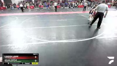 110 lbs Champ. Round 2 - Nevan Doyle, Askren Wrestling Academy vs Landon Lange, Luxemburg-Casco