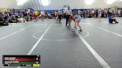 96 lbs Round 3 (8 Team) - Sam Dickey, Dayton Bandits vs Nathan Gates, FORGE