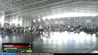 92 lbs Semis & Wb (16 Team) - Crue Jolley, Utah Gold vs Lincoln Bastian, Idaho 1