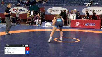 57 kg Consolation - Gabrielle Skidmore, Twin Cities Regional Training Center vs Vayle Baker, Twin Cities Regional Training Center