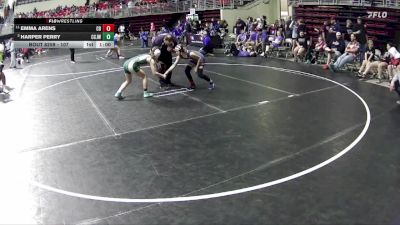 107 lbs Cons. Round 3 - Emma Arens, Crofton Bloomfield vs Harper Perry, Central City JR. Wrestling