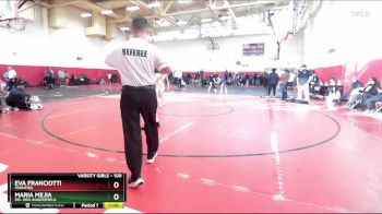 100 lbs Cons. Round 5 - Maria Mejia, Del Oro-Bakersfield vs Eva Franciotti, Frontier