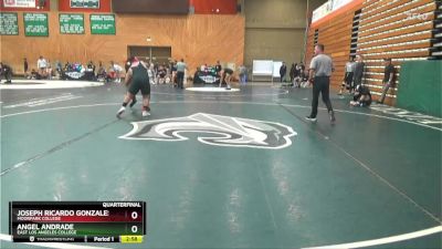 285 lbs Quarterfinal - Joseph Ricardo Gonzales, Moorpark College vs Angel Andrade, East Los Angeles College