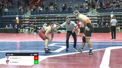 285 lbs Semifinal - John Pardo, Univ Of Pennsylvania vs Hunter Catka, Virginia Tech