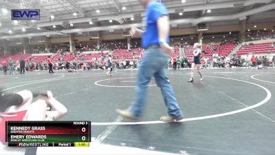 79-85 lbs Round 3 - Emery Edwards, Bobcat Wrestling Club vs Kennedy Grass, Greater Heights