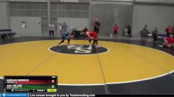 100 lbs Round 3 (8 Team) - Aiddan Hedrick, Virginia vs Ava Miller, Ohio Scarlet