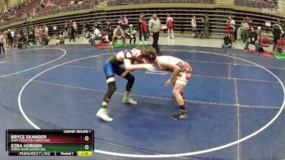 146 lbs Champ. Round 1 - Ezra Horgen, Green River Grapplers vs Bryce Ekanger, Ruby Mountain Wrestling