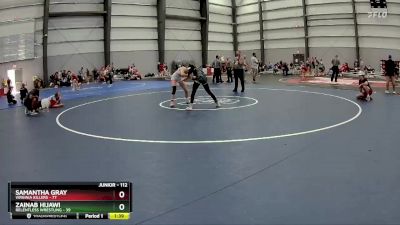 112 lbs Semifinal - Samantha Gray, Virginia Killers vs Zainab Hijawi, Relentless Wrestling