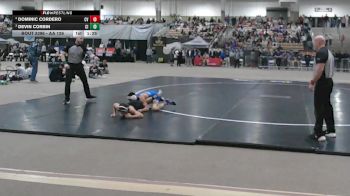 AA 126 lbs 1st Place Match - Dominic Cordero, Cleveland High School vs Devin Corbin, Collierville High School