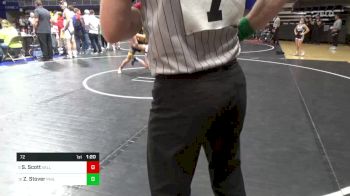 72 lbs Round Of 16 - Serenity Scott, Valley vs Zoey Stover, Philipsburg-Osceola