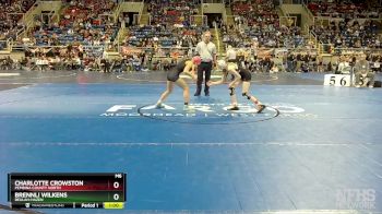 100 lbs Cons. Semi - Charlotte Crowston, Pembina County North vs Brennli Wilkens, Beulah-Hazen