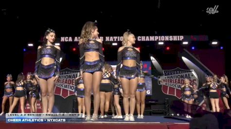 Cheer Athletics - NyxCats [2026 L4.2 Senior - Small - A Day 2] 2026 NCA All-Star National Championship