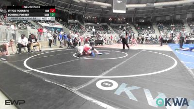 130 lbs Quarterfinal - Bryce Rodgers, Raw Wrestling Club vs Dominic Foster, Cushing Tigers