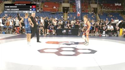 100 lbs Champ. Rd Of 64 - Gabe Brough, OH vs Trey Kraemer, MN