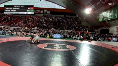 4A 175 lbs Cons. Round 1 - Daxton Guthrie, Marsh Valley vs Titus Finley, Buhl